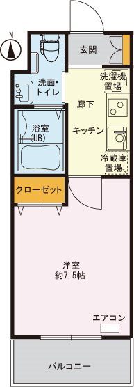 ゴルト レーベン 107号室 間取り