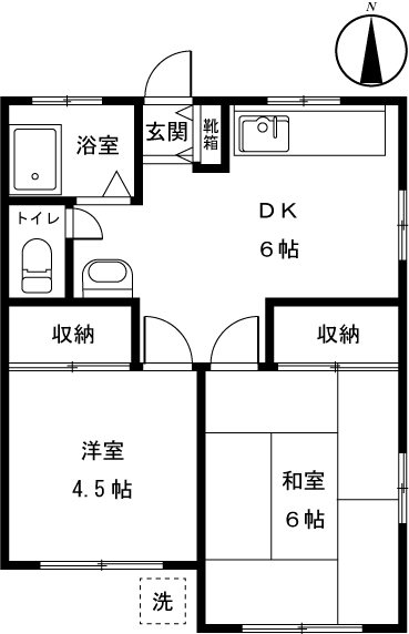 吉田コーポ 101号室 間取り