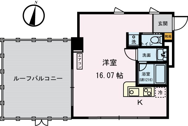 パルク北参道 403号室 間取り