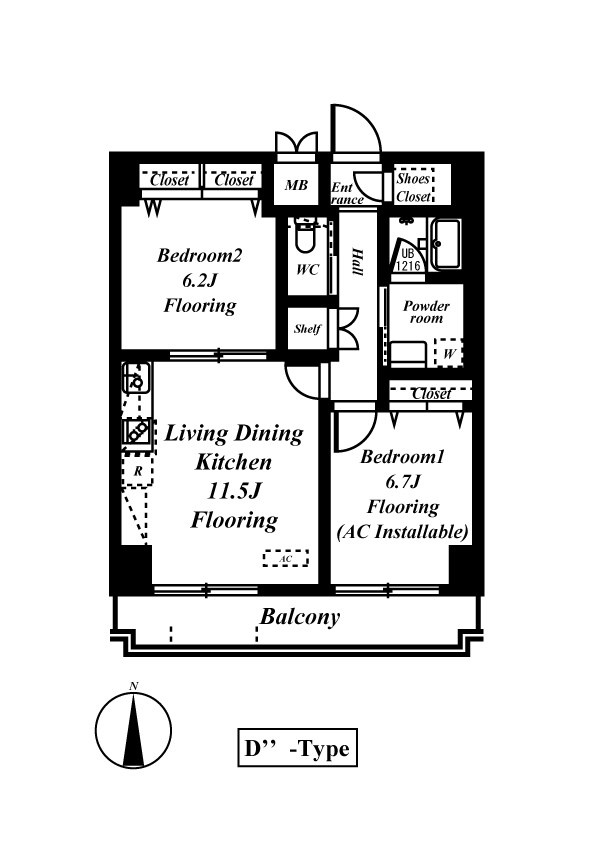 ドムス常盤 間取り図
