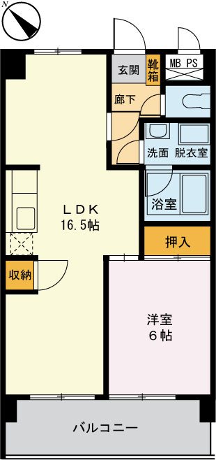 アーバンハイツ土志田 間取り図