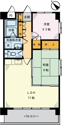 アルデール枡形 間取り図