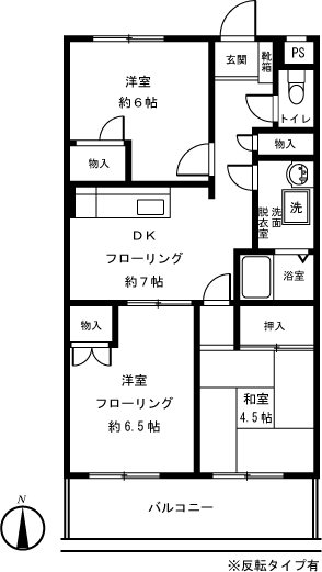 マグノリア千川 301号室 間取り