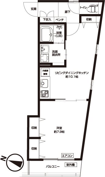 グランテージ市ヶ尾 間取り図