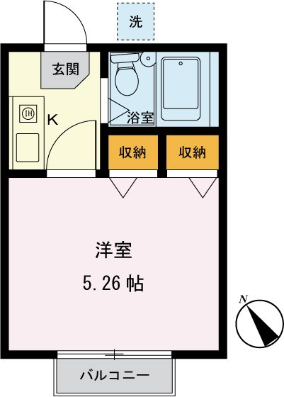 コンフォーリア 103号室 間取り