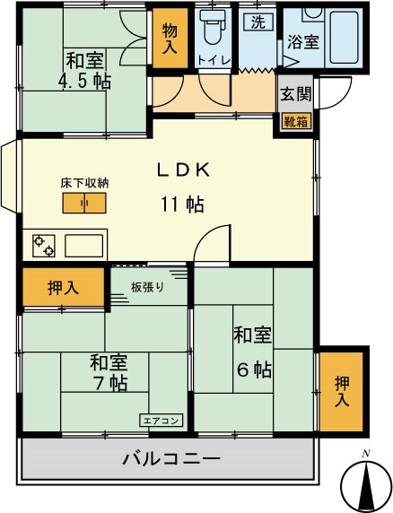寿荘（コトブキソウ） 102号室 間取り