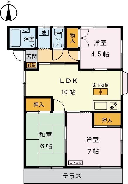 寿荘（コトブキソウ） 102号室 間取り