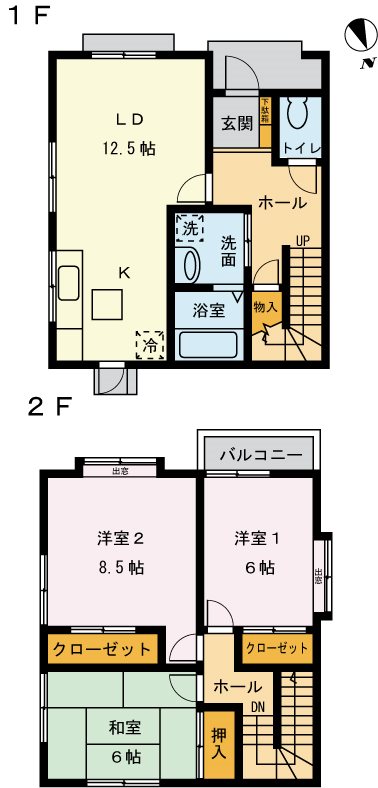 ラヴィル・ヒロ A-7号室 間取り