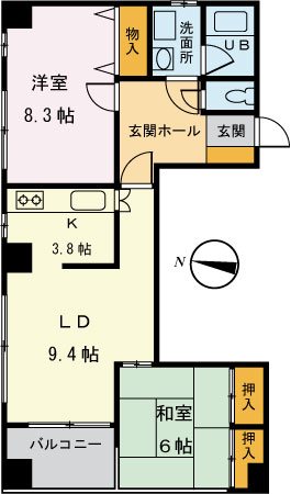 プルミエール竹尾 202号室 間取り