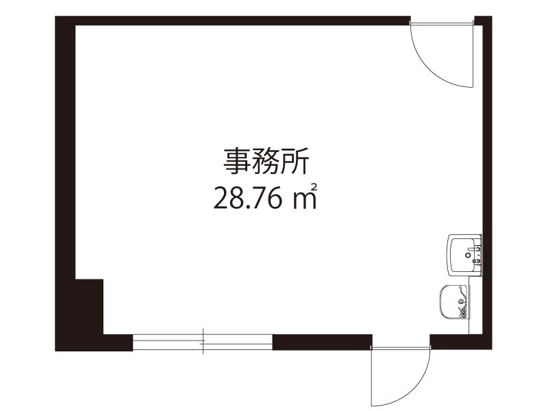 リリィパワーズレジデンス町田 1F‐B号室 間取り