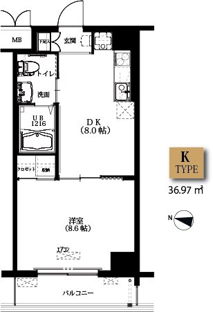 リリィパワーズレジデンス上大岡【D棟】 421号室 間取り