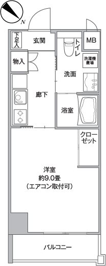 ニッコービル  203号室 間取り