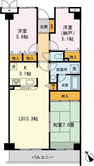 グレース柴又  間取り図