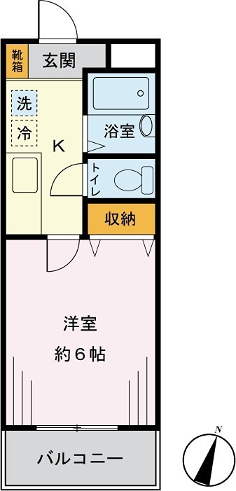 エレンシア 203号室 間取り