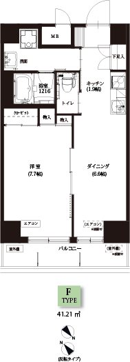 リリィパワーズレジデンスセンター南 間取り図