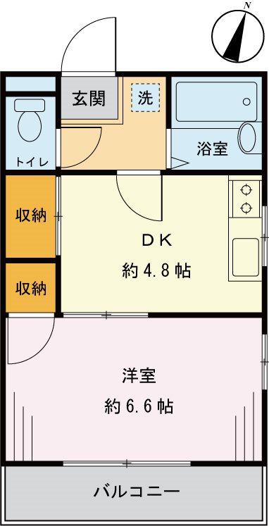 エレンシア 206号室 間取り