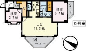 ライオンズマンションつきみ野の森第２ 105号室 間取り