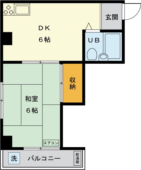 シノダマンション 302号室 間取り