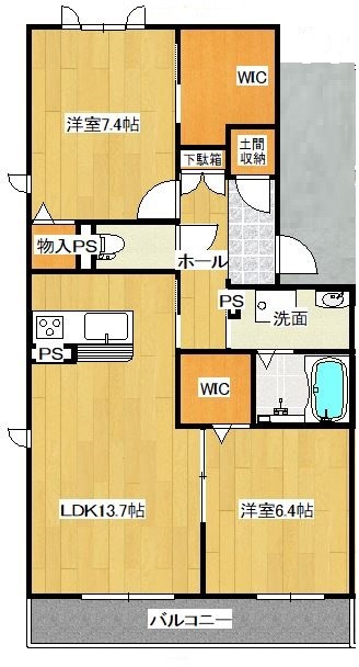 シャーメゾン西大宮 間取り図