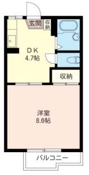 イーストハウスB 間取り図