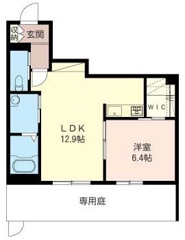 プランドール 102号室 間取り
