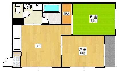 ベルメゾン天徳 201号室 間取り