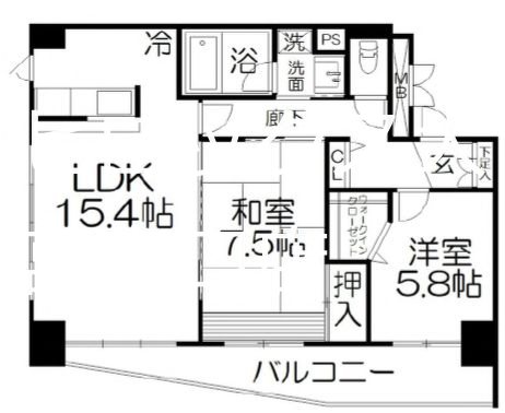 グリーンフォレスト大宮 間取り図