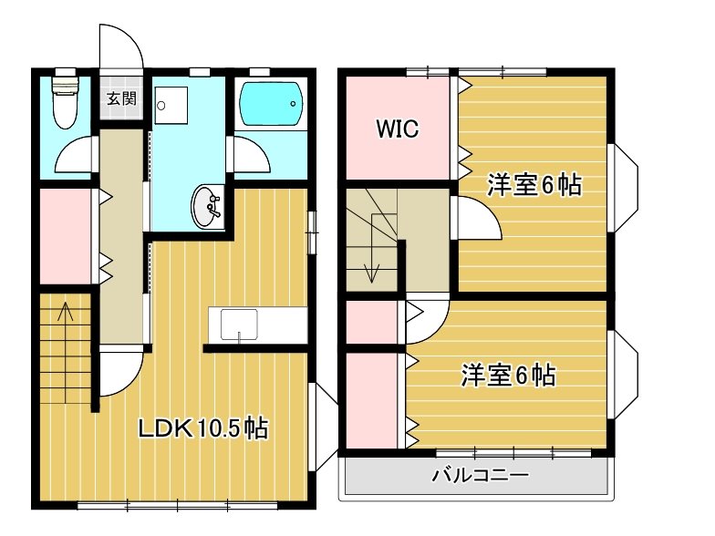 茶喜夢館 101号室 間取り