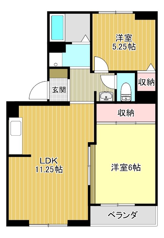 トリヴァンベール 302号室 間取り