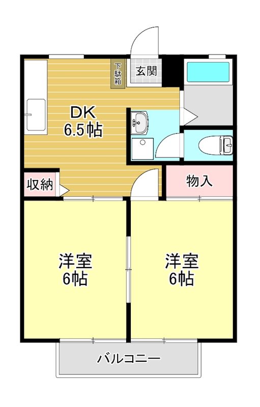 クレールコート 間取り図