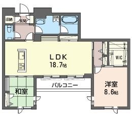 ラ フェリーチェ 305号室 間取り