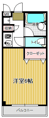コンフォートマンション下町第二 912号室 間取り