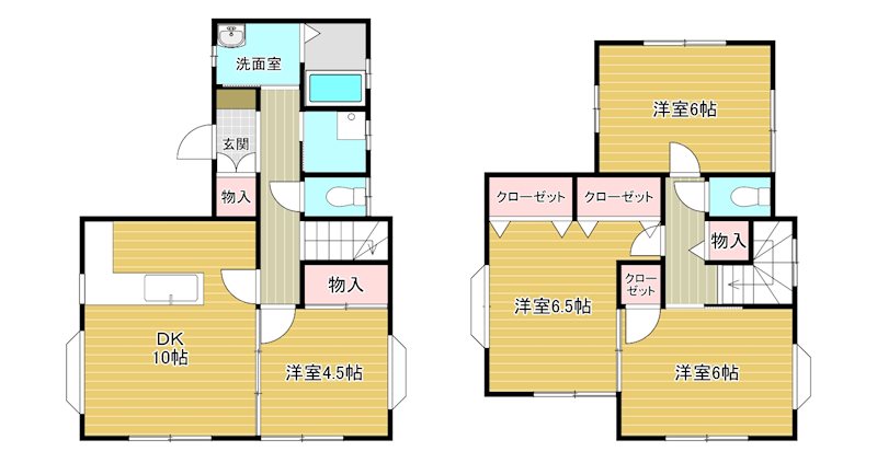 加須上種足貸家 間取り