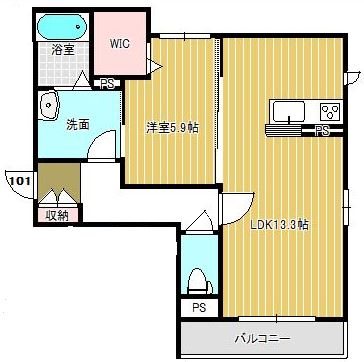 Grace(グレイス) 101号室 間取り