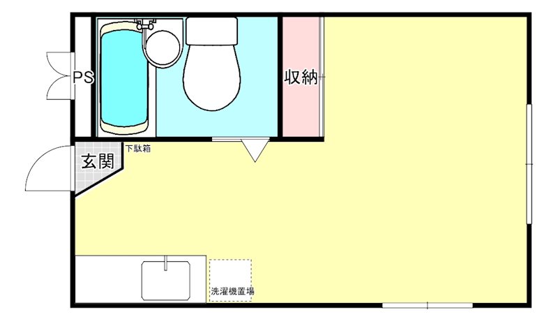 ラプティーハイム 101号室 間取り