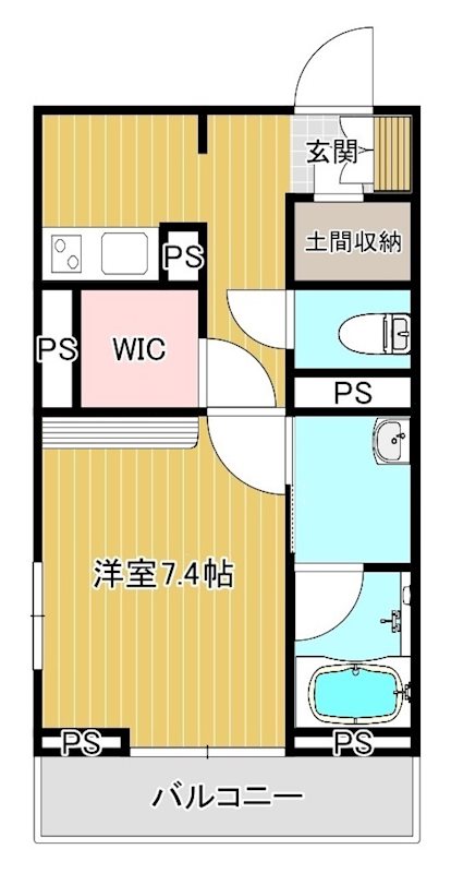フォッサート・トレ　かわせみ 101号室 間取り