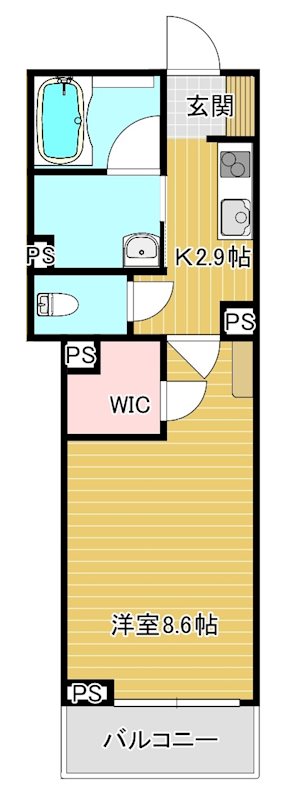 カピリナ 303号室 間取り