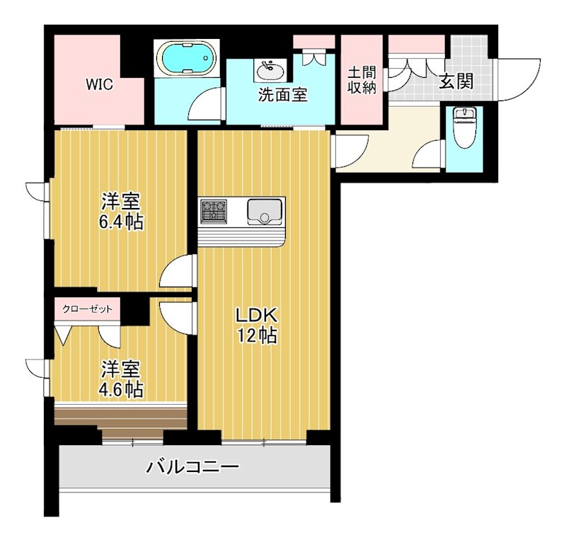 フォルトゥーナ 105号室 間取り