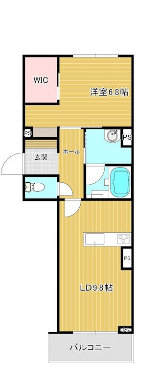 カーサ リリオ 203号室 間取り