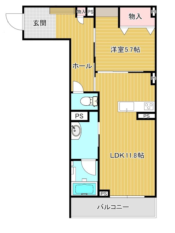 リージャン 205号室 間取り