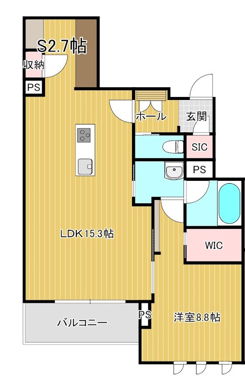 Hygge 302号室 間取り