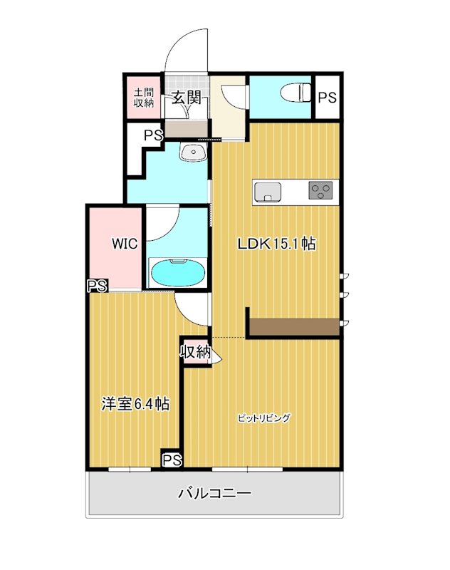 エルデさいたま新都心 間取り図