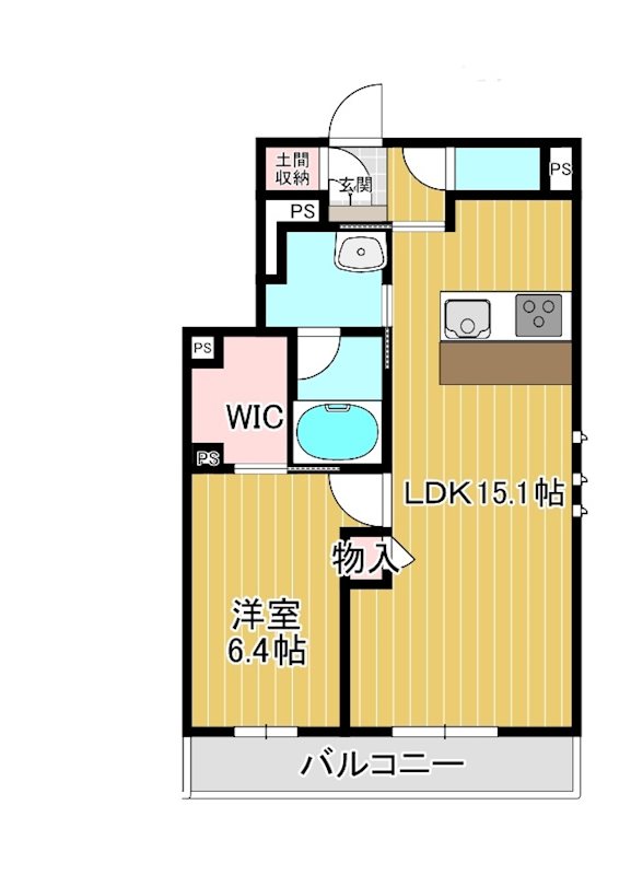 エルデさいたま新都心 203号室 間取り