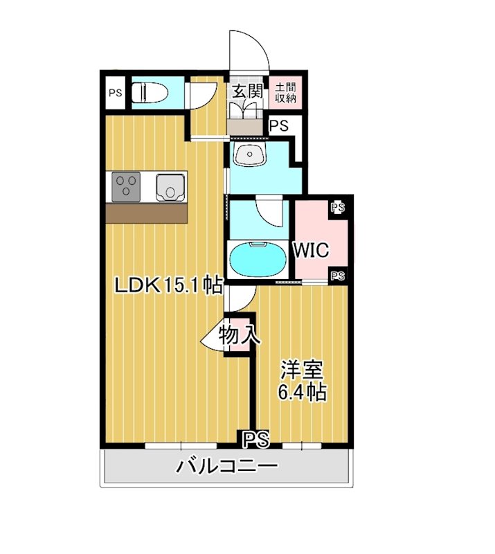 エルデさいたま新都心 302号室 間取り
