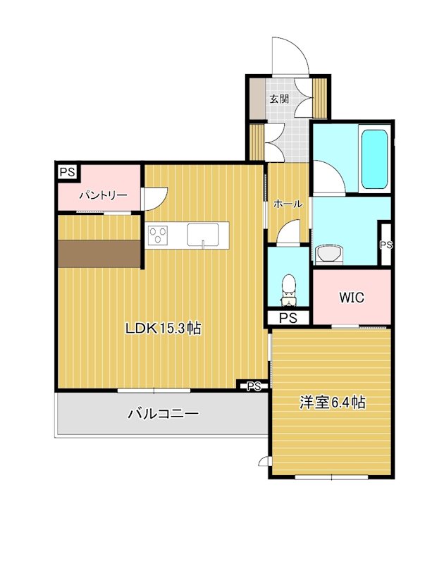 ミリュープラス本町東 102号室 間取り