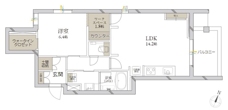 クレールシャーメゾンプレミア 間取り図