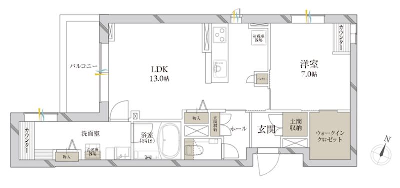 クレールシャーメゾンプレミア 間取り図