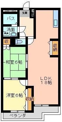第一葵マンション 303号室 間取り
