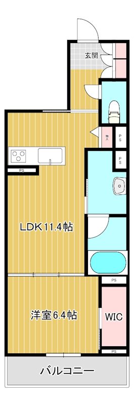 サンヴァリエ 三橋 102号室 間取り