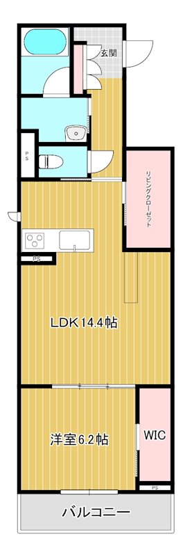 サンヴァリエ 三橋 203号室 間取り